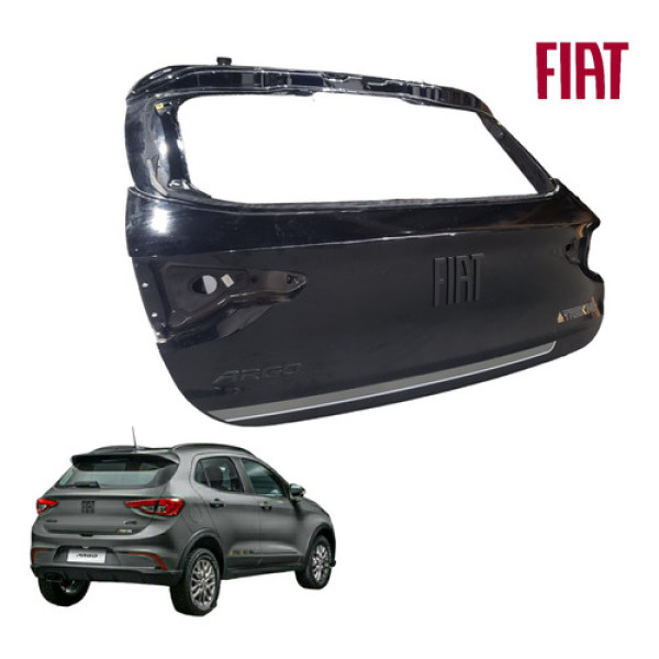 Tampa Porta Malas Traseira Fiat Argo 2018 A 2024 - Preta