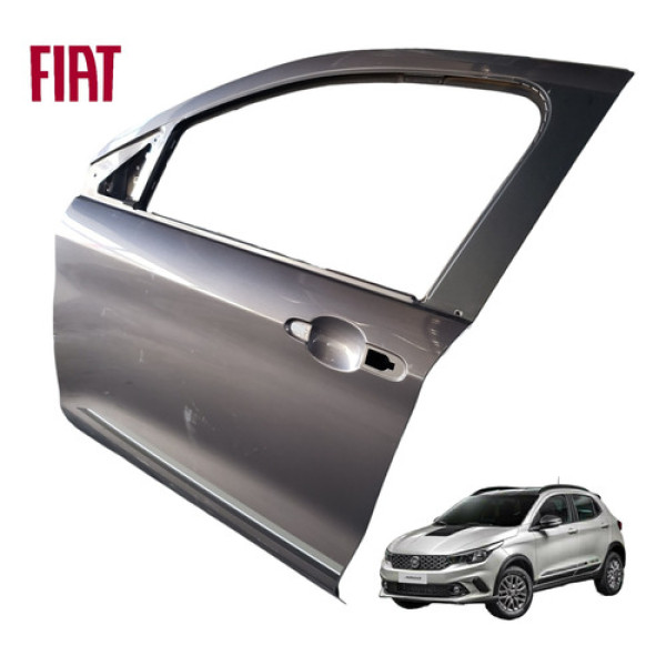 Porta Dianteira Esquerda Fiat Argo Cronos 2018 A 2023 Dianteira Esquerdo Cinza