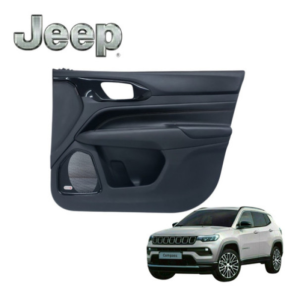 Forro Porta Dianteiro Direito Jeep Compass Limited 2022 Orig Preto