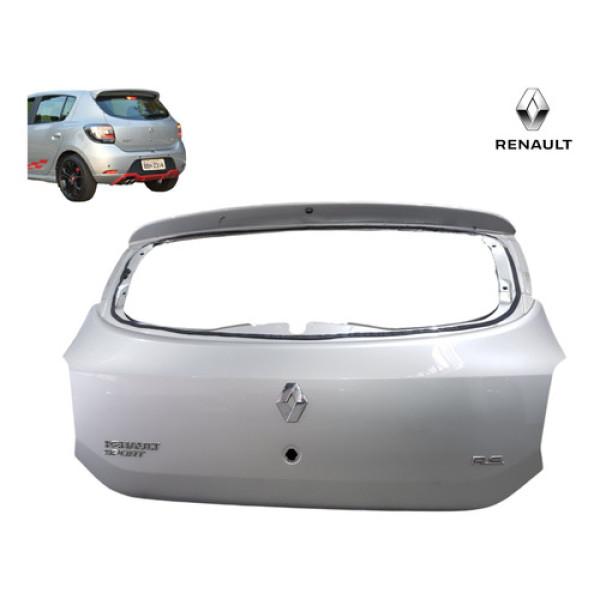 Tampa Porta Malas Renault Sandero Rs 2018  Prata