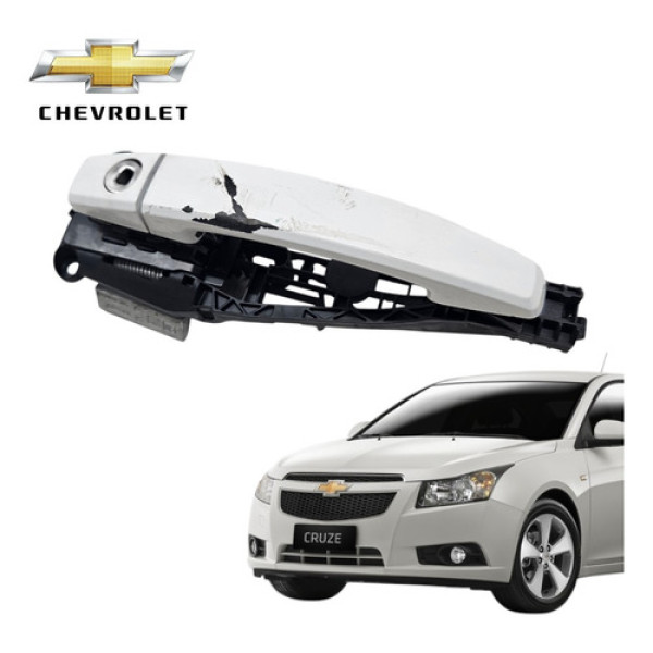 Maçaneta Externa Dianteira Esquerda Cruze 2013 2015 Detalhe Branco Dianteira