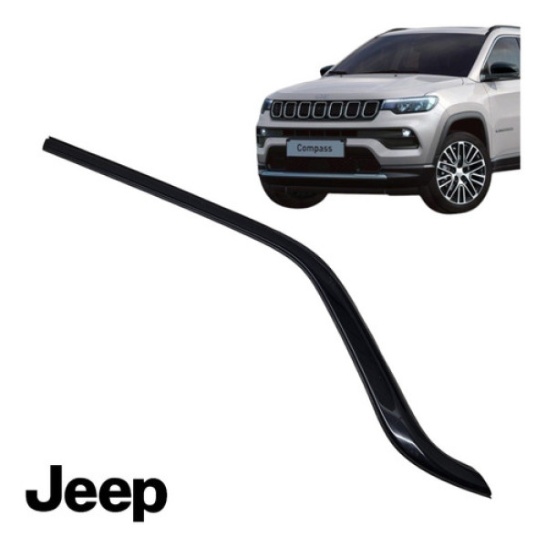 Friso Porta Traseira Esquerda Jeep Compass 2020 A 2023 Orig Preto
