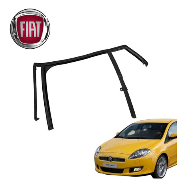 Borracha Canaleta Porta Traseira Esquerda Fiat Bravo Tjet  Preto