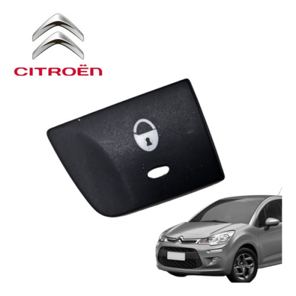 Botão Capa Trava Porta Citroën C3 1.6 Exclusive 2012 A 2016
