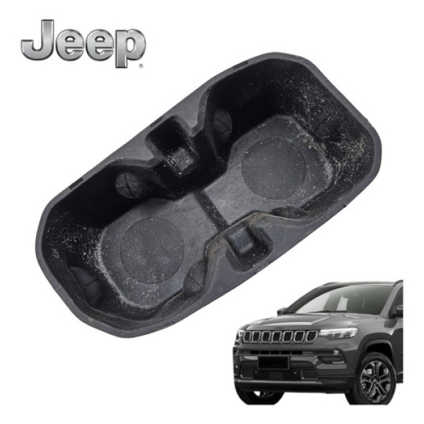 Borracha Porta Copos Jeep Compass Limited 350t Diesel 2022 Preto