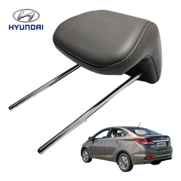 Encosto De Cabeça Banco Traseiro Hyundai Hb20s Premium 2018 Cinza