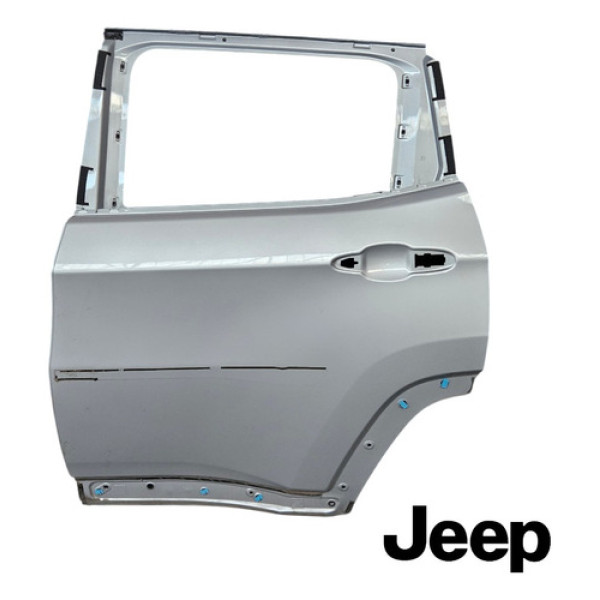 Porta Traseira Esquerda Jeep Compass 2016 A 2021 Original Traseira Esquerdo Prata