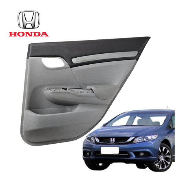 Forro Porta Traseira Direita Honda Civic G9 2013 A 2016 Orig