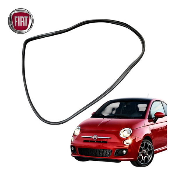 Borracha Carroceria Porta Esquerda Fiat 500 2012 A 2015 Orig Preto