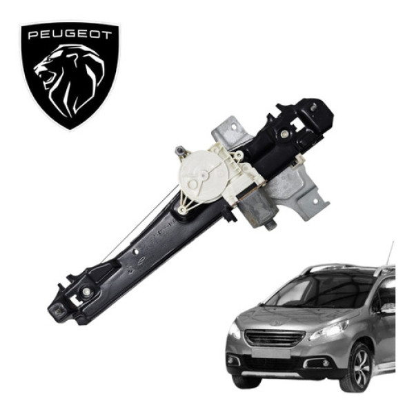 Maquina Vidro Traseiro Esquerdo Peugeot 2008 1.6 Allure 2016 Cinza