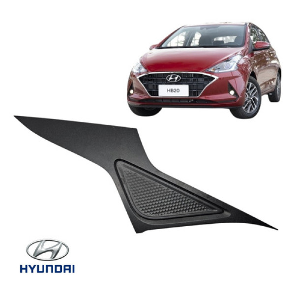 Friso Acabamento Lateral Direito Hyundai Hb20 2020 A 2022 Preto