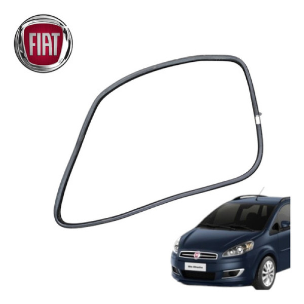 Borracha Porta Dianteira Direita Fiat Ideia Attractive 2012  Preto