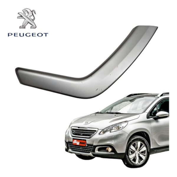 Moldura Puxador Porta Dianteira Esquerda 2008 208 2015 2020 Cinza Dianteira