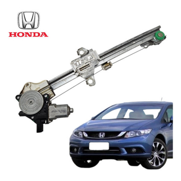 Máquina Vidro Elétrico Traseiro Direito Civic G9 2013 A 2026