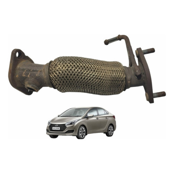 Malha Flexível Escapamento Catalisador Hyundai Hb20s