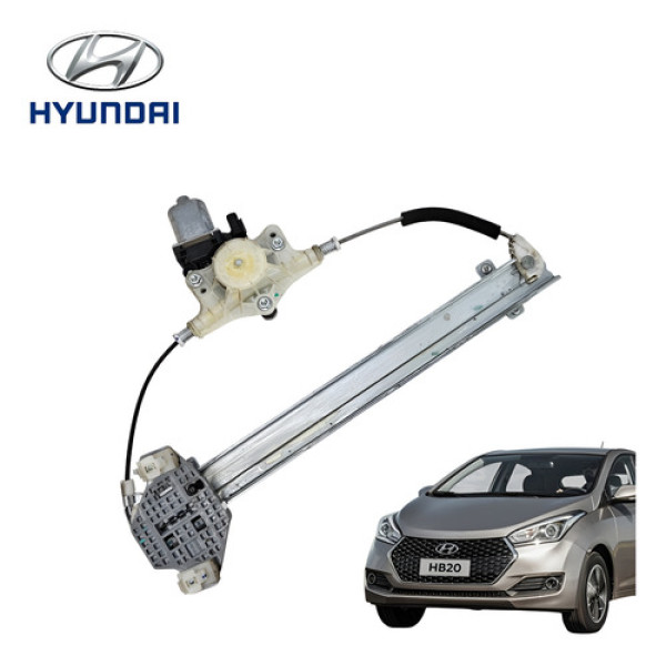 Máquina Vidro Dianteiro Esquerdo Hyundai Hb20 Comfort 2019 Cinza