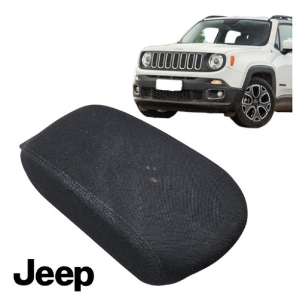 Apoio Braço Central Tecido Jeep Renegade 2016 A 2021 Orig Preto