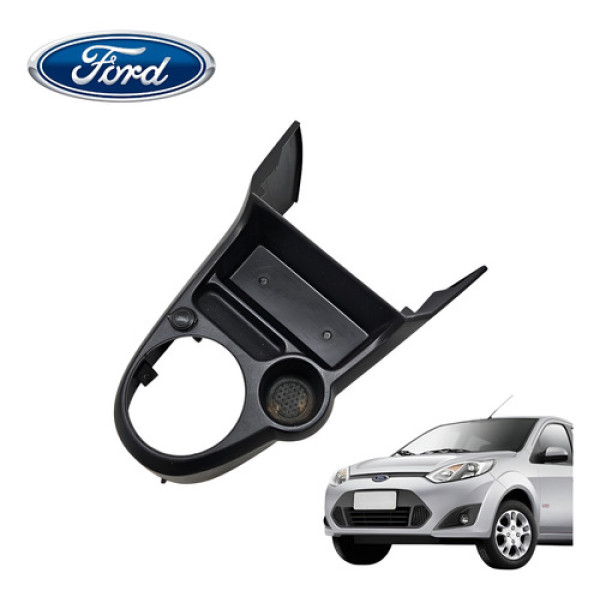 Console Porta Copos Ford Fiesta 1.0 Hatch 2008 A 2012 Origin Preto