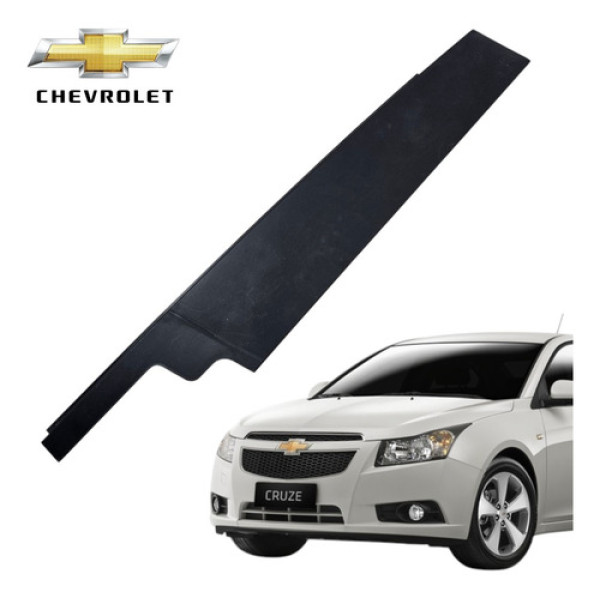 Moldura Coluna Porta Dianteira Esquerda Cruze 2013 A 2015 Preto