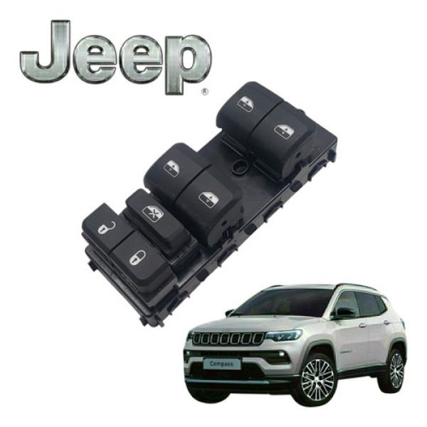 Botão Comando Vidro Dianteiro Esquerdo Jeep Compass Limited 
