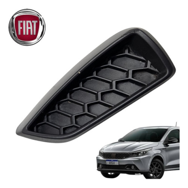 Moldura Lateral Farol Milha Neblina Fiat Argo Trekking 2020 Preto Direito