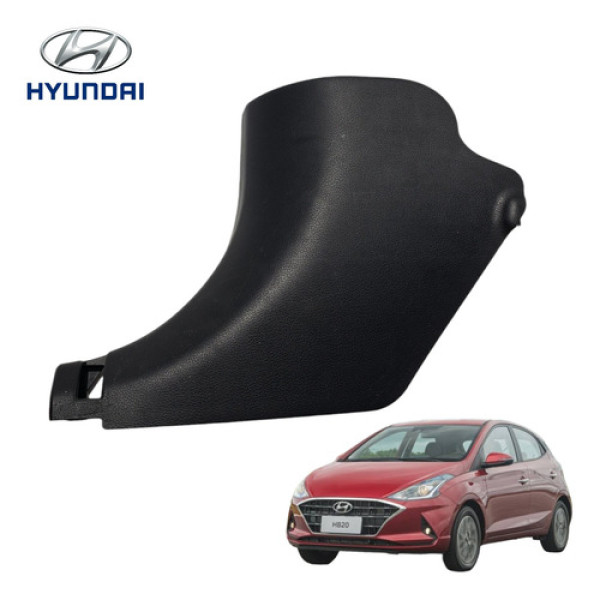 Acabamento Dianteiro Esquerdo Soleira Hyundai Hb20 2020 2022 Preto