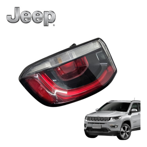 Lanterna Esquerda Jeep Compass 2.0 Limited 4x4 2016 A 2021 Esquerdo/motorista Vermelha