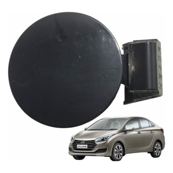 Portinhola Tampa Tanque Combustível Hyundai Hb20s Preto