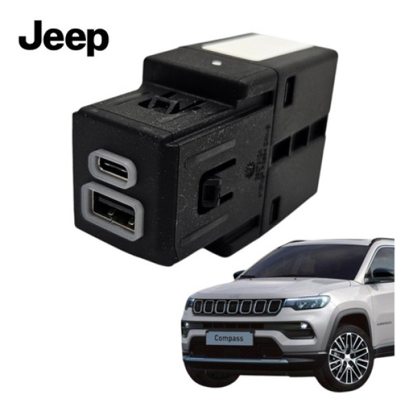 Tomada Usb Console Jeep Compass Renegade 2020 A 2023 Orig