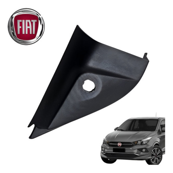 Moldura Interior Retrovisor Direito Fiat Cronos Drive 2020 Preto