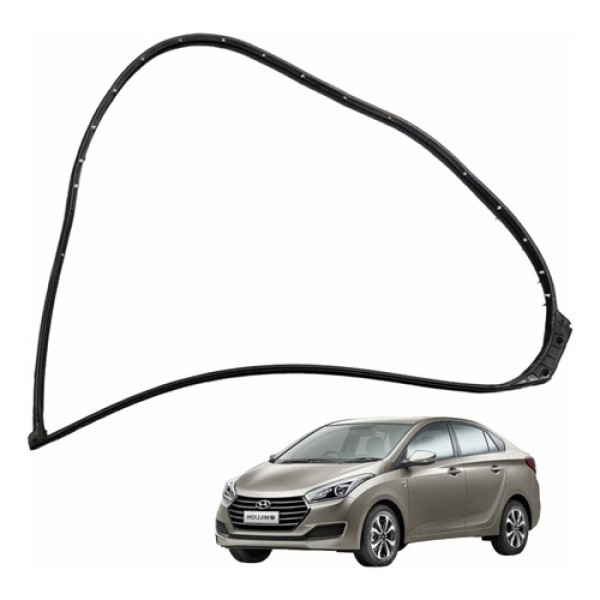 Borracha Dianteira Esquerda Com Detalhe Hyundai Hb20s