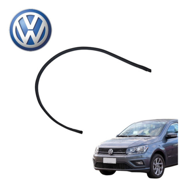 Borracha Friso Teto Esquerdo Vw Gol G7 1.6 Msi 2017 A 2022 Preto