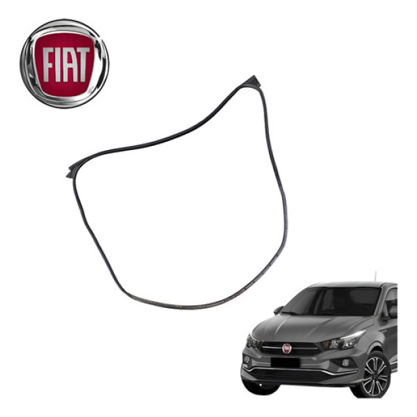 Borracha Guarnição Traseira Direita Fiat Cronos 2020 Origin Preto