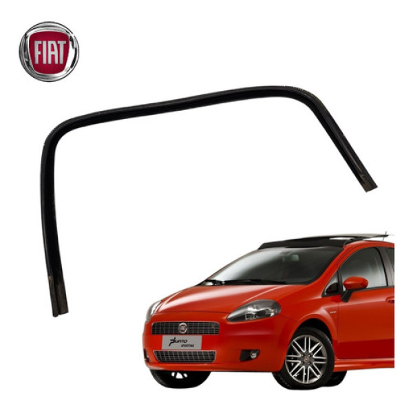 Borracha Vedação Porta Traseira Esquerda Fiat Punto 2008 Preto