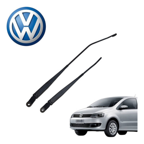 Par Braço Limpador Parabrisa Vw Fox 1.0 Vht 2010 A 2014 Orig