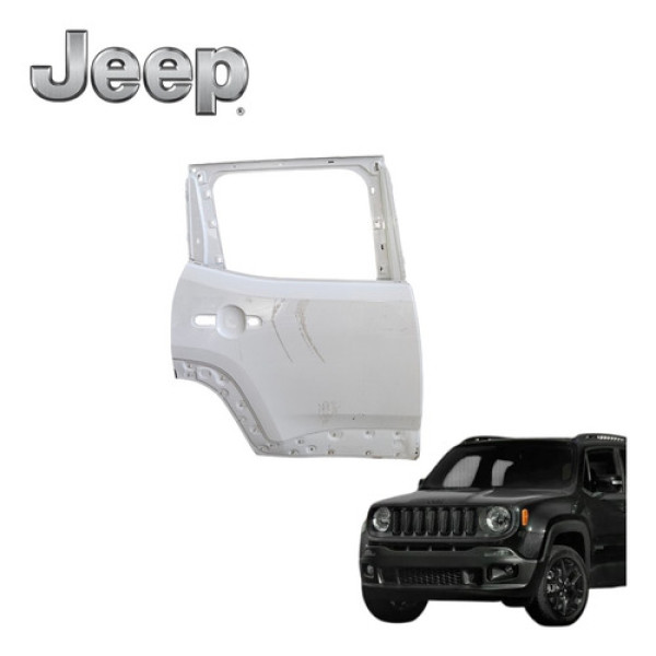 Porta Traseira Esquerda Jeep Renegade 1.8 Flex 2016 A 2020 Traseira Esquerda Branco