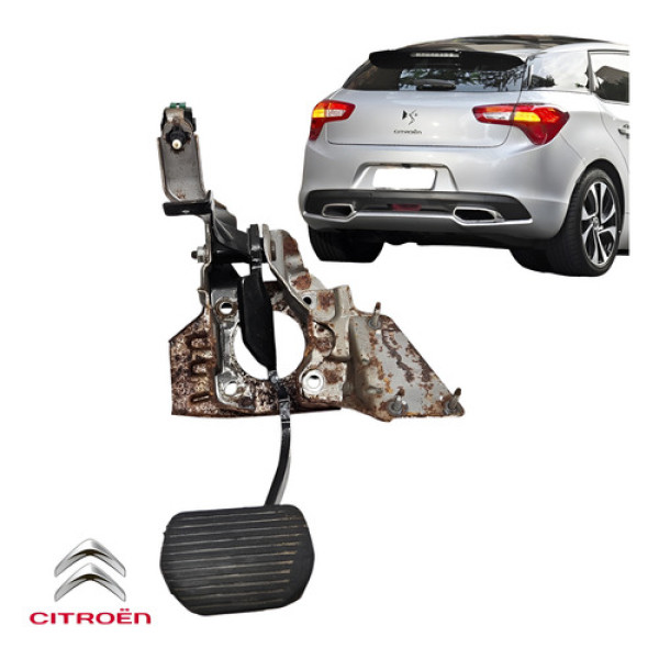 Pedal Freio Com Sensor Citroën Ds5 2013 A 2016 Original Preto