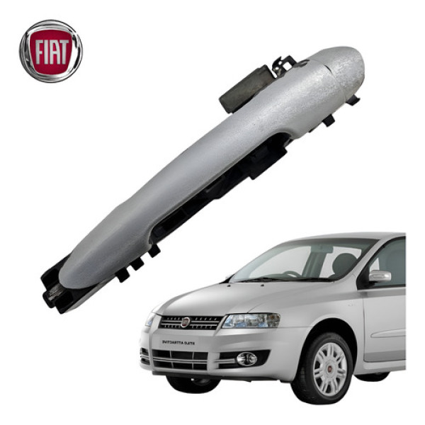 Maçaneta Externa Traseira Esquerda Stilo 2003 A 2012 Orig Prata