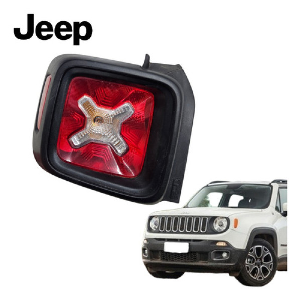Lanterna Traseira Esquerda Jeep Renegade 2016 A 2021 Orig Esquerdo/motorista Vermelho