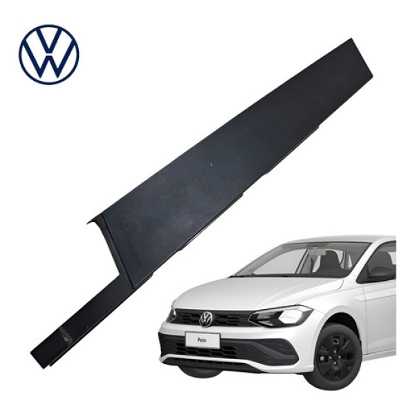 Moldura Acabamento Porta Dianteira Direita Vw Polo 2024  Preto