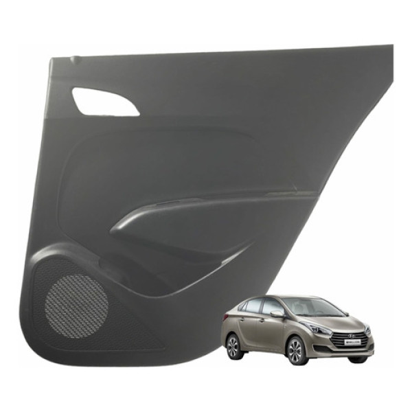 Forro Porta Traseiro Direito Hyundai Hb20s 2018 Preto
