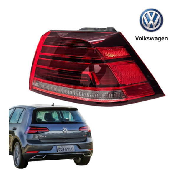 Lanterna Traseira Direita Led Volkswagen Golf Tsi 2018 Orig Direito/passageiro Led