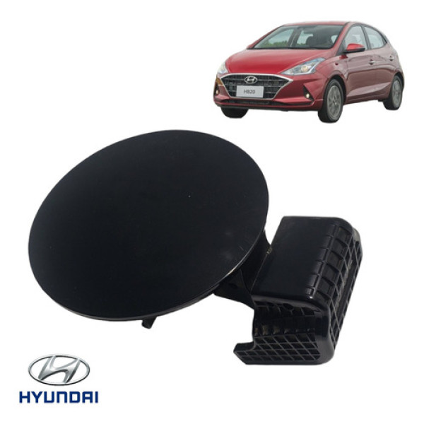Tampa Portinhola Tanque Combustível Hyundai Hb20 2020 A 2022 Preto 2021