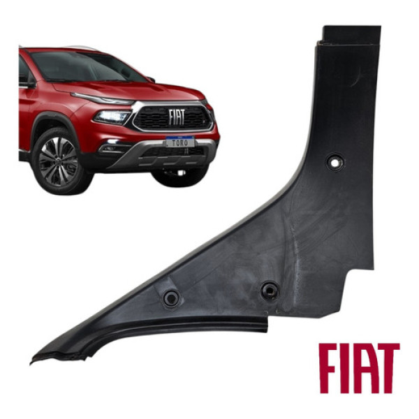 Acabamento Caçamba Lado Direito Fiat Toro 2020 A 2023 Orig Preto