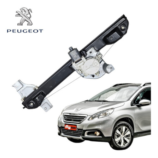 Maquina Vidro Dianteiro Direito Peugeot 2008 208 2015 A 2020 Preto