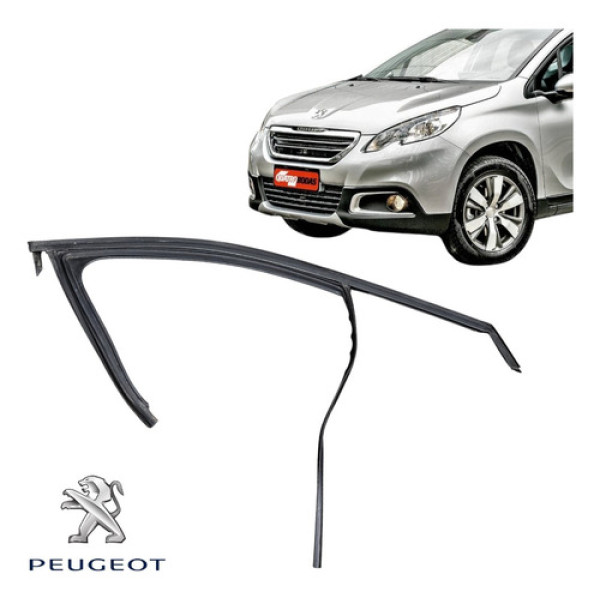Borracha Canaleta Porta Dianteira Direita Peugeot 2008 2017 Preto