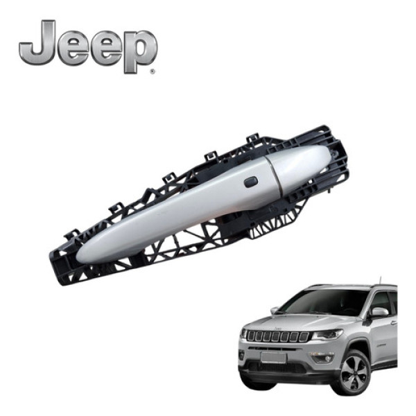 Maçaneta Externa Dianteira Direita Jeep Compass Limited 2018 Cinza Dianteira