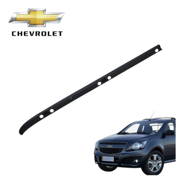 Moldura Superior Caçamba Direita Gm Montana 2011 A 2021 Preto