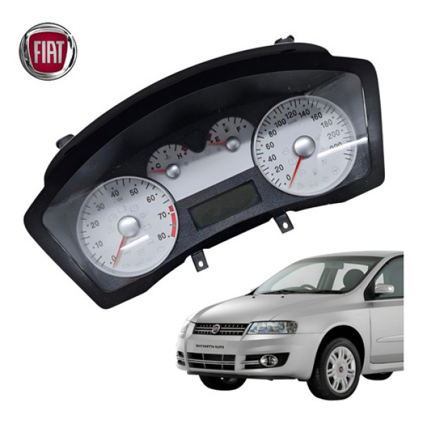 Painel Instrumentos Fiat Stilo Connect 1.8 2005 Com Detalhe Branco