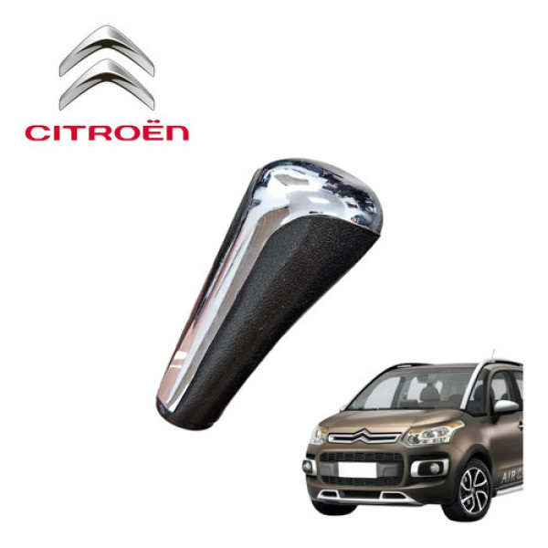 Manopla Alavanca Câmbio Citroën Aircross 1.6 Glx 2011 A 2015 Preto